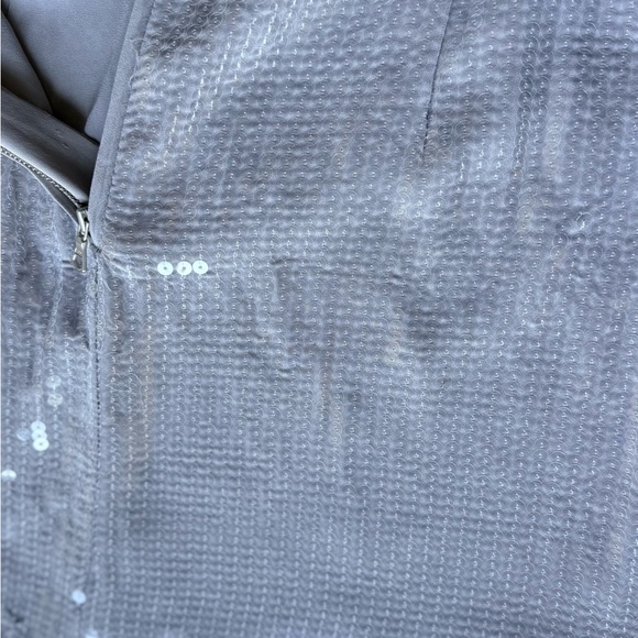 Bardot Shimmering Cutout Silver Strapless Dress Size XXL - Picture 5 of 9